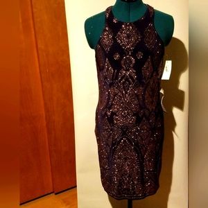 NWT Jump Apparel Glitter Dress, Size Medium